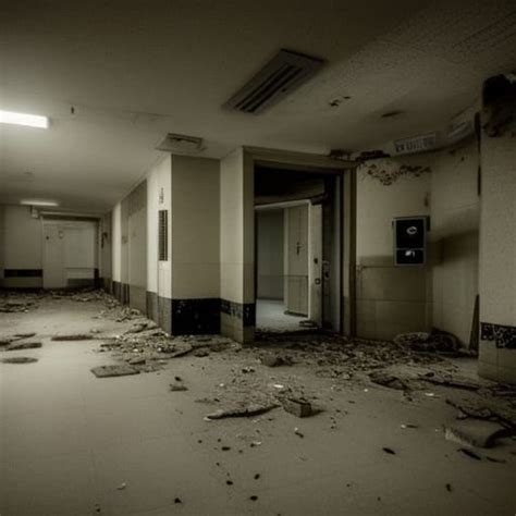 Abandoned Hospitals At Night