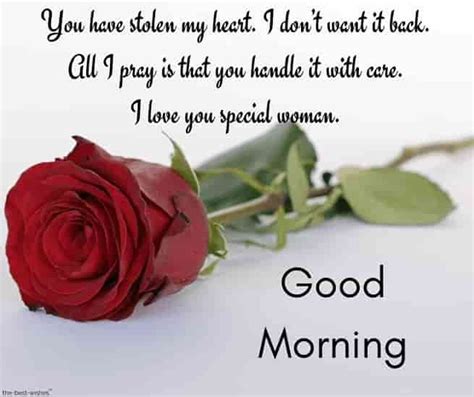 Happy Good Morning Text For Her With Red Rose Good Morning Love Text Morning Message For Her