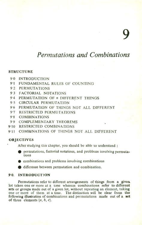 Perm And Combinations 9 Permutations And Combinations Structure 90