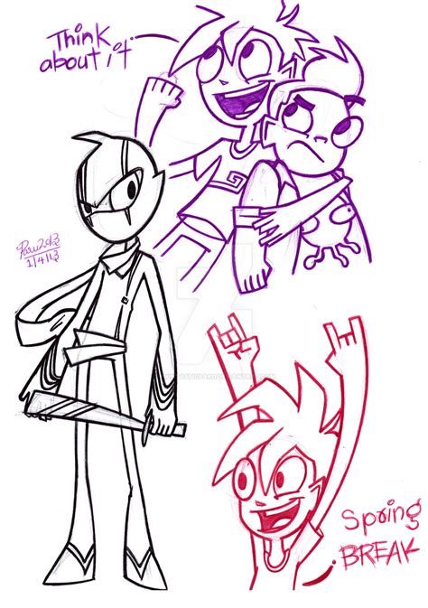 Randy Cunningham Sketches By Phintasticparu On Deviantart