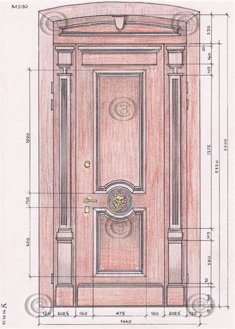 Architectural Drawing Door