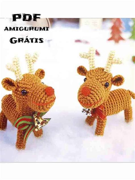 Rena Amigurumi de Natal Receita PDF Grátis