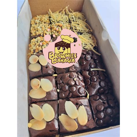 Jual Cod Brownies Fudgy Premium Toping Mix Random Potong