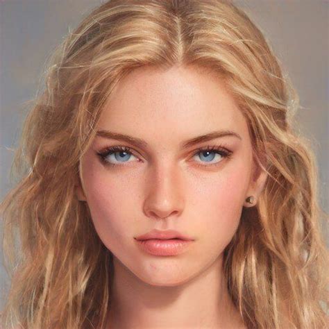 Artbreeder By Hayaletkalp Blonde Digital Art Girl Portrait