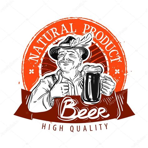 Beer, ale vector logo design template. pub or drink, beverage icon ...