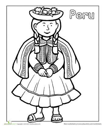 Introducir 45 Imagen Trajes Tipicos Dibujos Para Colorear Viaterra Mx