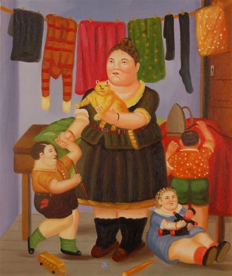 Quadro La Vedova Di Botero Falso D Autore X Cm Personaggi E Scene