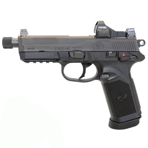 Fn Fnx 45 Tactical 45 Acp Ns Pistol W 2x15 Vortex Viper Red Dot Black