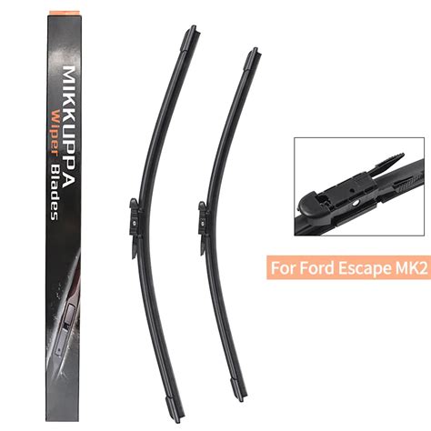 Mikkuppa Front And Rear Wiper Blades For Ford Escape Mk