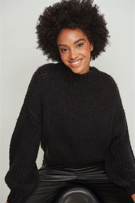 Knitted Sweater Black Na