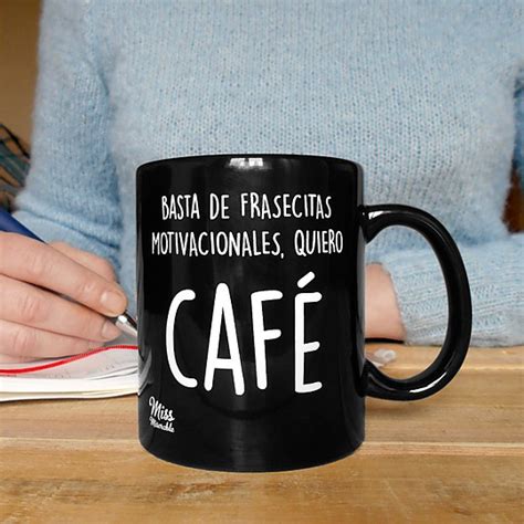 Taza Con Mensaje Basta De Frasecitas Motivacionales Tazas Con Mensaje