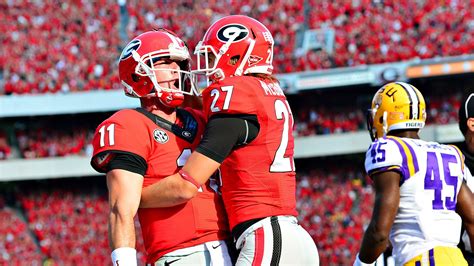 Georgia Bulldogs Qb Aaron Murray Approaches Sec Records Espn