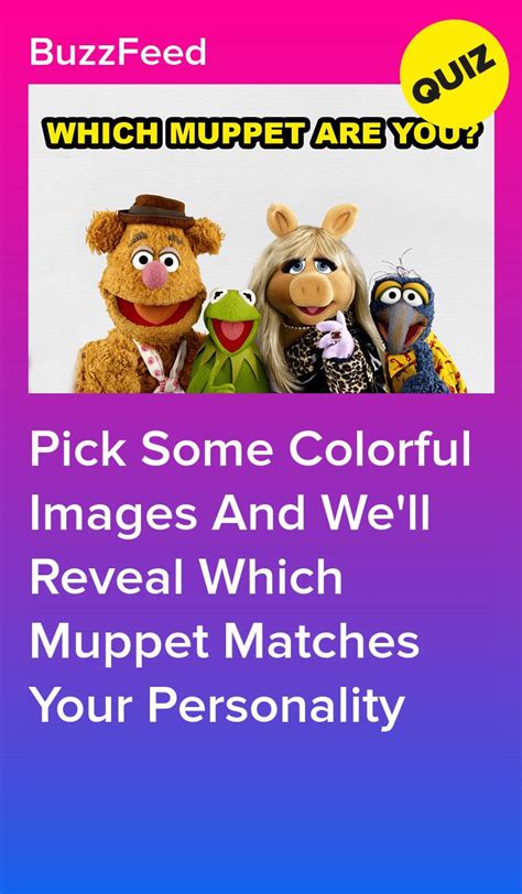 The Colorful Images You Choose Will Reveal Which Muppet You Are