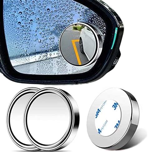 Uni Fine 2 Pcs Blind Spot Mirrors For Cars 360 Rotatable Field Of