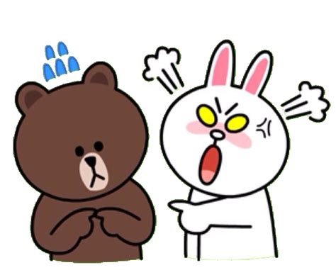 23 Kumpulan Gambar Kata-kata Stiker Line Lucu Cony & Brown