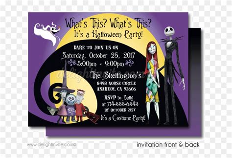 Nightmare Before Christmas Invitations Templates Free Free Printable