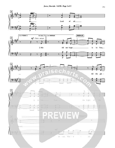 Jesus Messiah Sheet Music Pdf Chris Tomlin Praisecharts