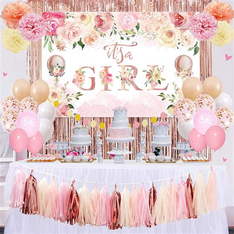 Amazon Baby Shower Decorations For Girl Floral Theme Girl Baby