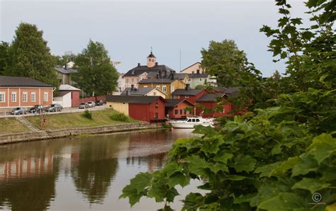 Kuva Vanha Porvoo Joen Yli Kuvattuna Visual Finland