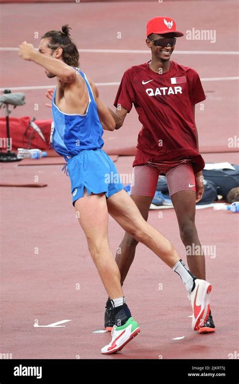 August St Tokyo Japan Mutaz Essa Barshim Of Qatar And