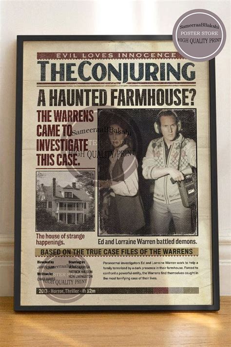 The Conjuring Horror Film Perron Family the Warrens Vintage - Etsy