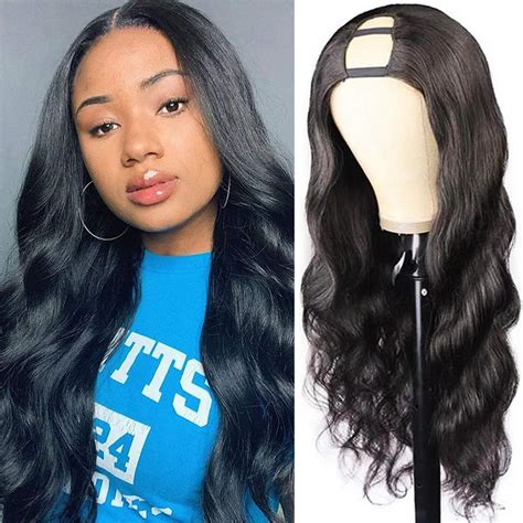 Hair U Part Wig Body Wave Wigs 20inch Brazilian Remy Human Hair Half Wig For Black Women U Shape