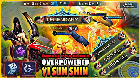 Yi Sunshin Gameplay Yi Sun Shin Assasin Build Damage Is So Broken