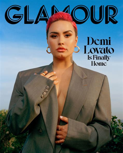 Demi Lovato Glamour Magazine March 2021 • Celebmafia