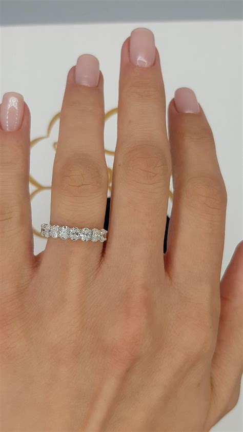 This Mesmerizing Oval Cut Diamond Eternity Band Has So Much Character