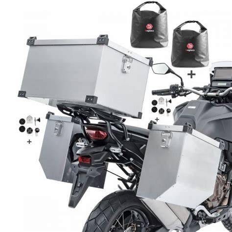 Set Aluminium Panniers Atlas A4 2x41l Compatible With Suzuki V Strom