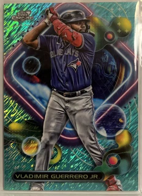 Vladimir Guerrero Jr Topps Cosmic Chrome Aqua Equinoxe R Fracteur