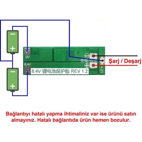 Roba S A Lityum Batarya Bms Koruma Kart Standart Fiyat