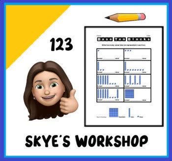 Counting Base Ten Blocks BUNDLE by Skye's Workshop | TPT