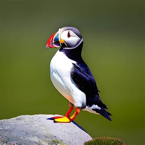 Premium Ai Image Atlantic Puffin