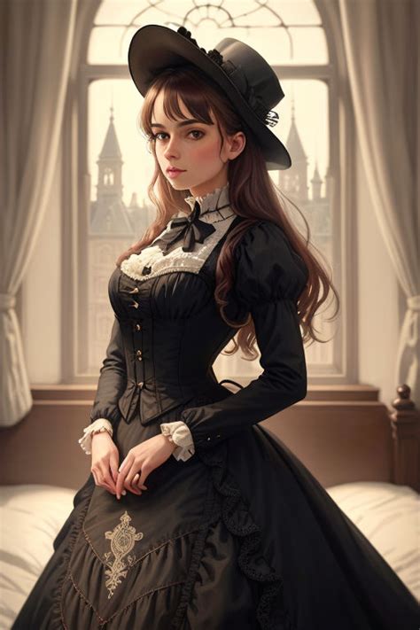 Victorian Era Anime Girl