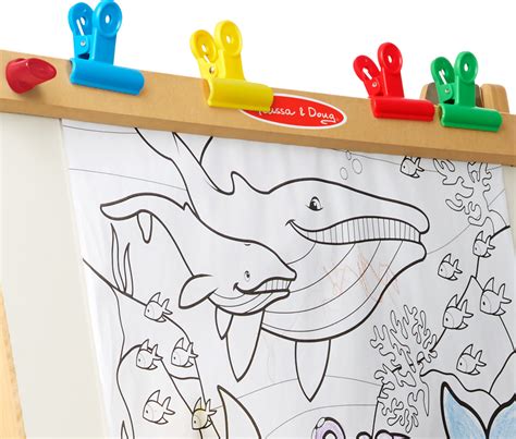 Deluxe Wooden Standing Art Easel Timbuk Toys