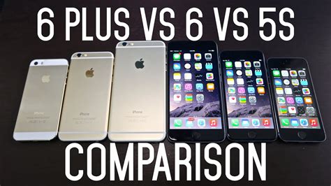 Iphone 6 Vs Iphone 6 Plus Vs Iphone 5s Comparison Youtube