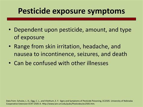 Symptoms Of Pesticide Exposure