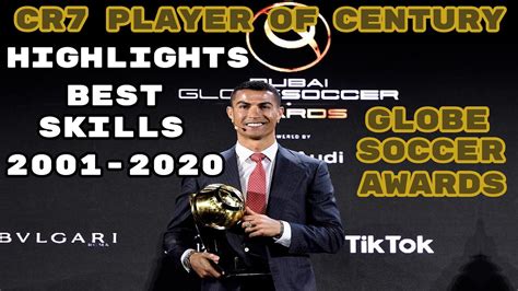 Cristiano Ronaldo Player Of The Century Globe Soccer Awards CR7 Best