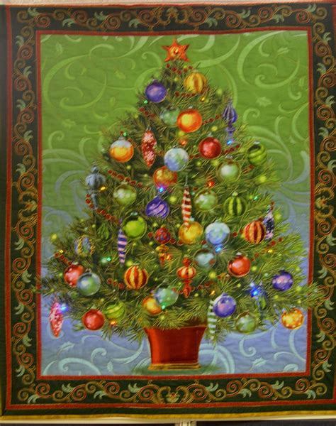 Lighted Christmas Tree Panel Metal Christmas Tree Christmas Fabric