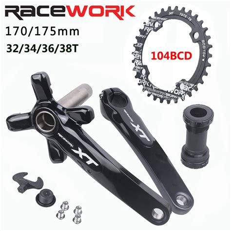 Racework Xt Bicicleta Pedaleira Bcd Mtb Manivela Chainring Bicicleta