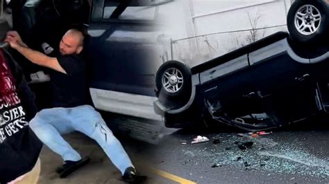 Shocking Video Shows Wild Gas Station Confrontation Ending In Car Crash