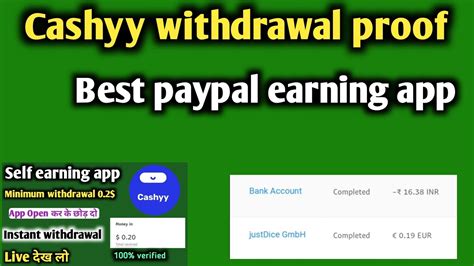 Earn Upto Cashyy App Payment Proof Paypal Earning App Today