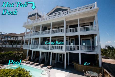 Ocean View Ln 114 Azure Laire Oceanfront Vacation Rental N Topsail Beach Nc Oceanfront