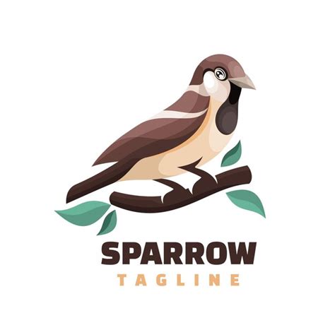 Premium Vector Sparrow Bird Logo