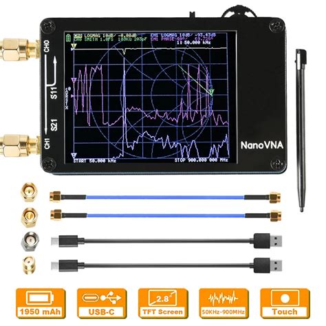 Nanovna Kit Analizador De Red Vectorial Khz Mhz Mf Hf Vhf Uhf