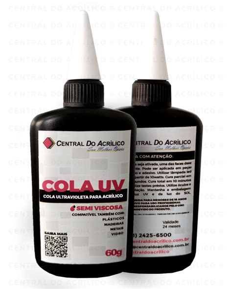 Cola UV Central Do Acrílico