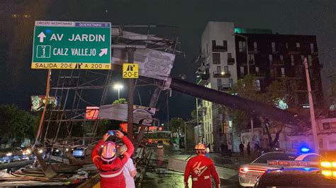 Lluvia Y Tormenta El Ctrica En Cdmx Colapsa Espectacular En Circuito