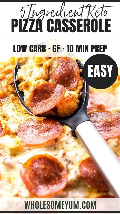 Keto Low Carb Pizza Casserole Recipe Easy 5 Ingredients This Easy Keto Low Carb Pizza Cass