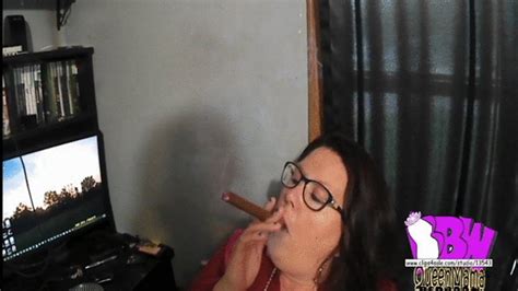 How BBW Kelly Queen Smokes A Cigar And You Want It To Be Your C AVI